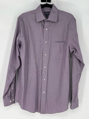 croft & barrow Lavender-Purple Long Sleeve Dress Shirt